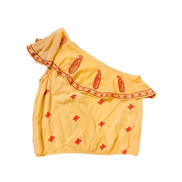 ⭐️ Free People Easy On The Eyes Top One Shoulder Paisley - Picture 4 of 7